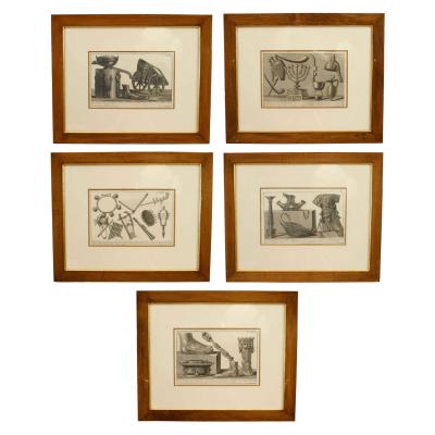Italian Neo Classic Military Objects Print