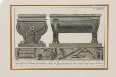 Italian Neo Classic Military Objects Print