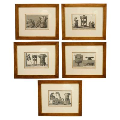 Italian Neo Classic Military Objects Print