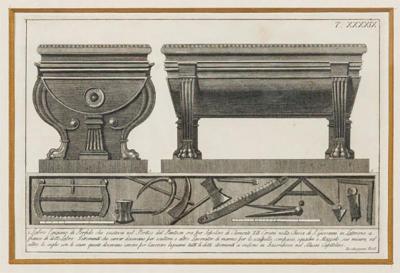 Italian Neo Classic Military Objects Print