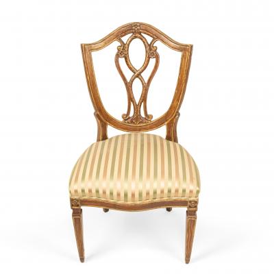 Italian Neo Classic Shield Side Chair
