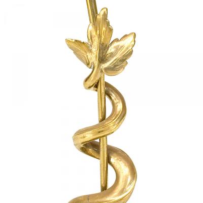 Italian Neo Classic Style Gilt Trident Doorstop