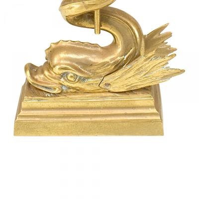 Italian Neo Classic Style Gilt Trident Doorstop