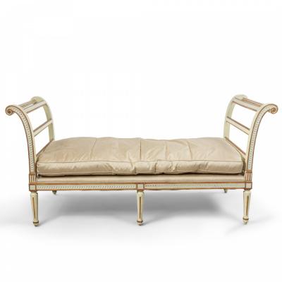 Italian Neo Classic Style Upholstered Daybed