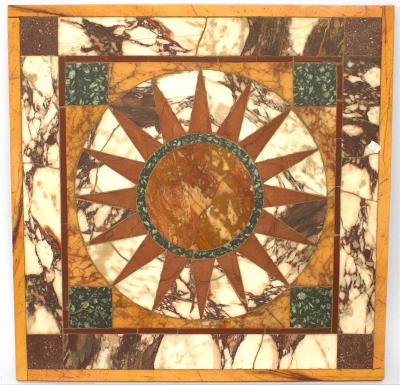 Italian Neo Classic Various Marbles Table