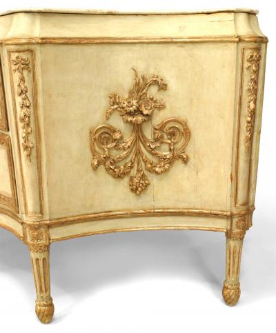 Italian Neo classic 18th Cent Painted Monumental Commode