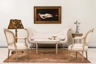 Italian Neoclassic Bronze Dore Filigree Compote