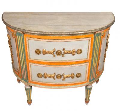 Italian Neoclassic Painted Commode