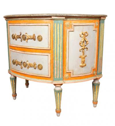 Italian Neoclassic Painted Commode
