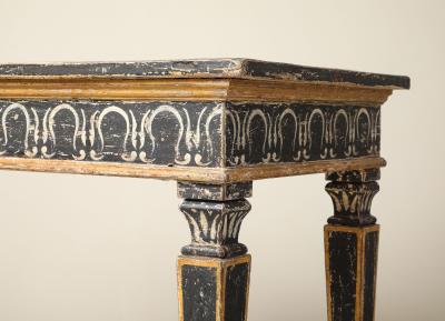 Italian Neoclassic Period Painted Wood Console Table circa 1800