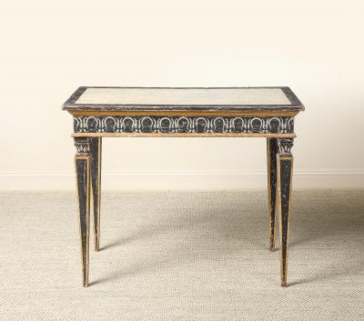 Italian Neoclassic Period Painted Wood Console Table circa 1800