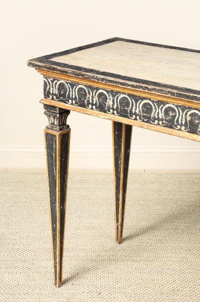 Italian Neoclassic Period Painted Wood Console Table circa 1800