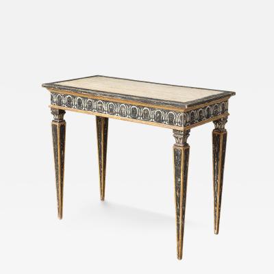 Italian Neoclassic Period Painted Wood Console Table circa 1800