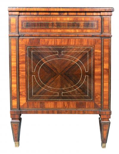 Italian Neoclassic Rosewood And Palisander Commode