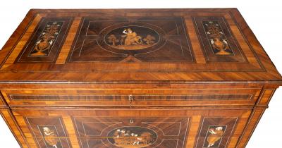Italian Neoclassic Rosewood And Palisander Commode
