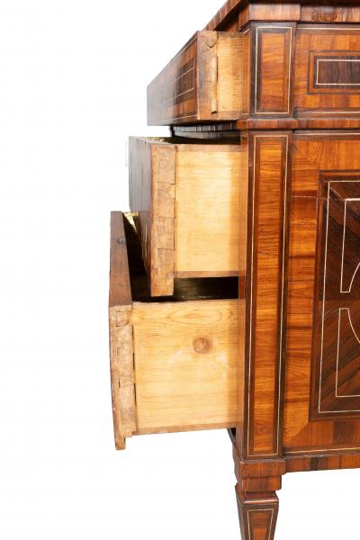 Italian Neoclassic Rosewood And Palisander Commode