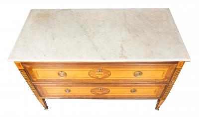 Italian Neoclassic Satinwood And Rosewood Commode