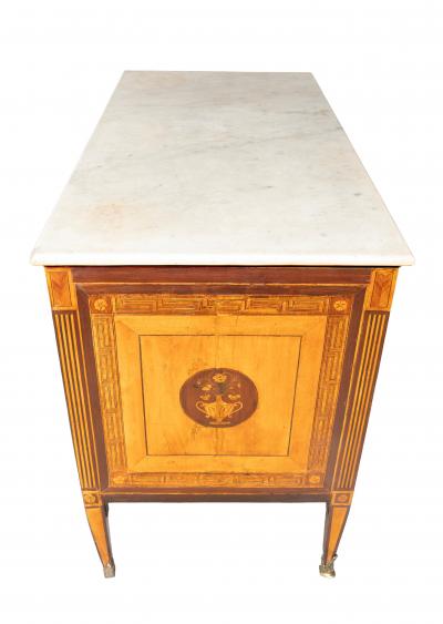 Italian Neoclassic Satinwood And Rosewood Commode