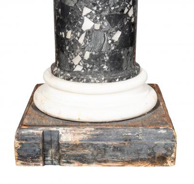 Italian Neoclassic Scagliola And Marble Pedestal