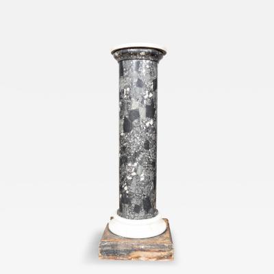 Italian Neoclassic Scagliola And Marble Pedestal