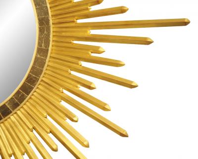 Italian Neoclassic Style Gilt Wood Sunburst Wall Mirror