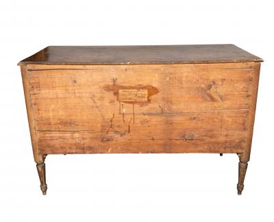 Italian Neoclassic Walnut Chest Of Drawers