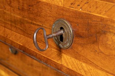 Italian Neoclassic Walnut Chest Of Drawers
