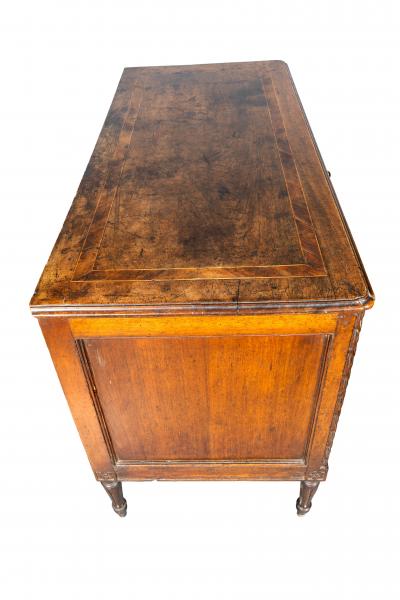 Italian Neoclassic Walnut Chest Of Drawers