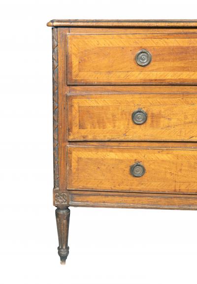 Italian Neoclassic Walnut Chest Of Drawers