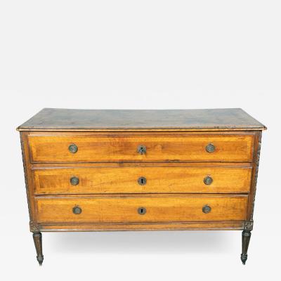 Italian Neoclassic Walnut Chest Of Drawers