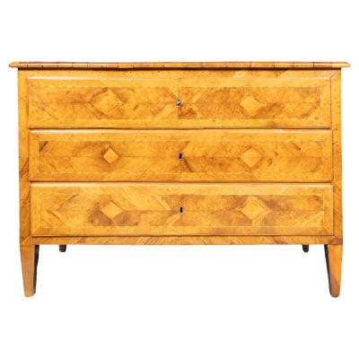 Italian Neoclassic Walnut Commode