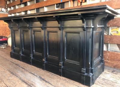 Italian Neoclassical Executive Writing Desk with Zinc Top circa 1960s