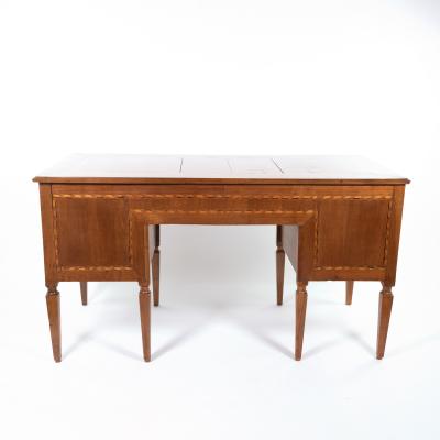 Italian Neoclassical Five Drawer Fruitwood Writing Desk Circa 1790