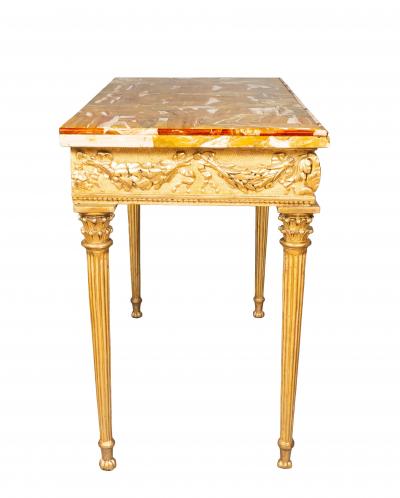 Italian Neoclassical Giltwood Console Table