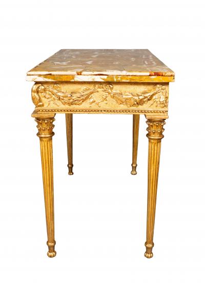Italian Neoclassical Giltwood Console Table
