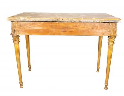 Italian Neoclassical Giltwood Console Table