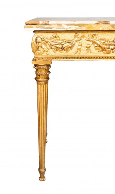 Italian Neoclassical Giltwood Console Table