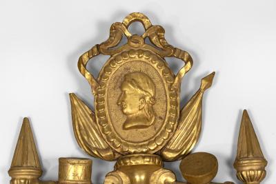 Italian Neoclassical Giltwood Mirror Original Mercury Plates Italy Circa 1800