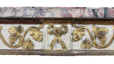 Italian Neoclassical Giltwood and Painted Console Table