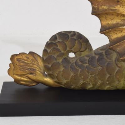 Italian Neoclassical Handcarved Wooden Mythical Figure 1780 1820