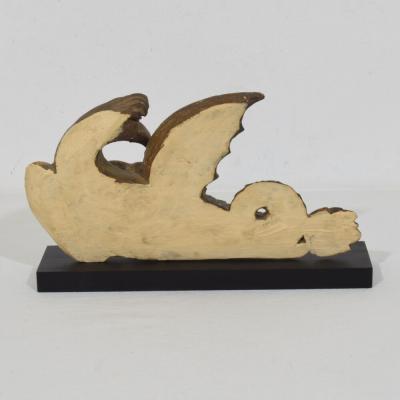 Italian Neoclassical Handcarved Wooden Mythical Figure 1780 1820