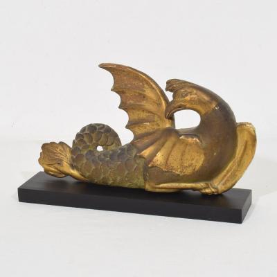 Italian Neoclassical Handcarved Wooden Mythical Figure 1780 1820