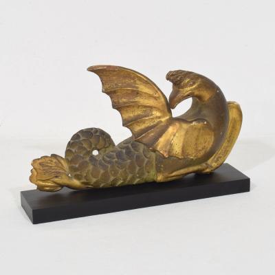 Italian Neoclassical Handcarved Wooden Mythical Figure 1780 1820