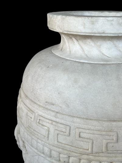 Italian Neoclassical Style Carved Marble Urn after the Antique