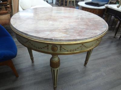 Italian Neoclassical Style Painted And Parcel Gilt Center Table