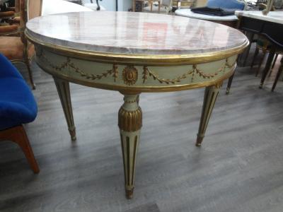 Italian Neoclassical Style Painted And Parcel Gilt Center Table