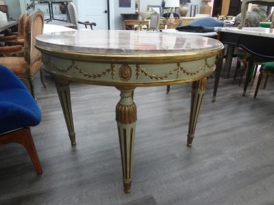 Italian Neoclassical Style Painted And Parcel Gilt Center Table