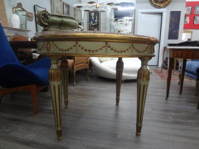 Italian Neoclassical Style Painted And Parcel Gilt Center Table