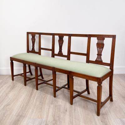 Italian Neoclassical Walnut Settee