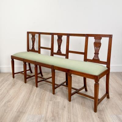 Italian Neoclassical Walnut Settee